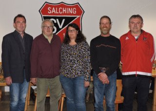 Gruppenfoto mit der neu gewählten Führung der Eisstockabteilung