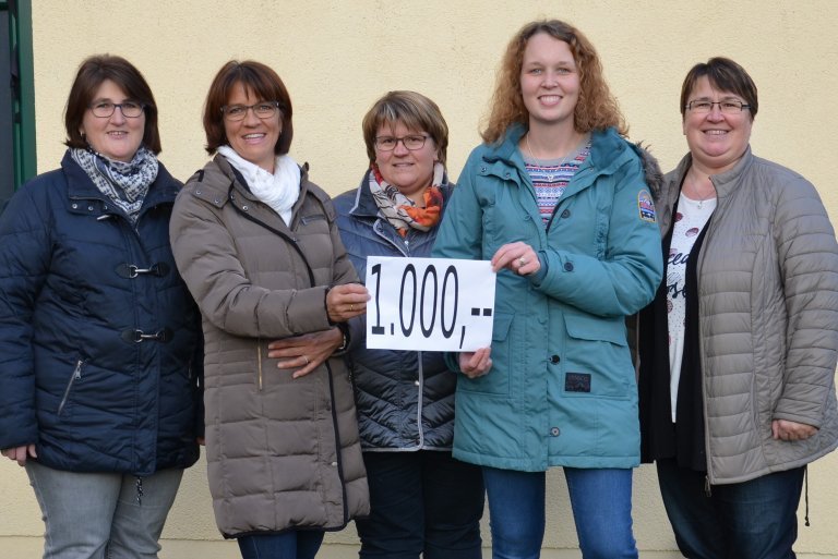 Gruppenfoto bei der Übergabe der Geldspende