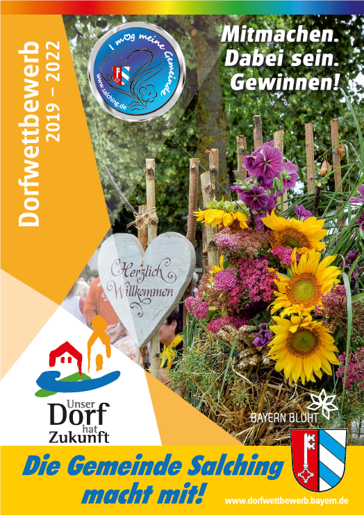 Flyer zum Dorfwettbewerb "Unser Dorf hat Zukunft"