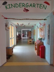 Aufnahme im Flur des Kindergarten