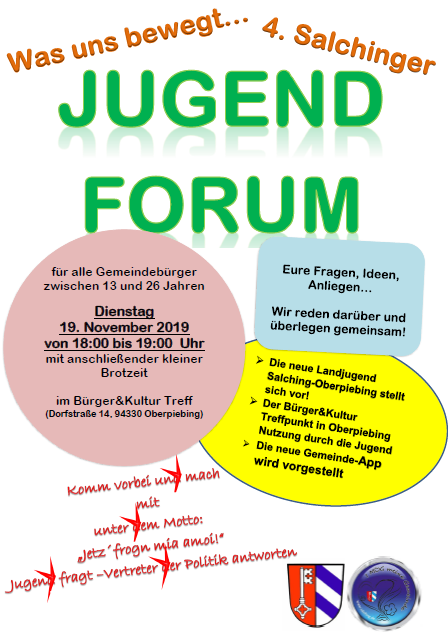 Flyer zum 4. Salchinger Jugendforum